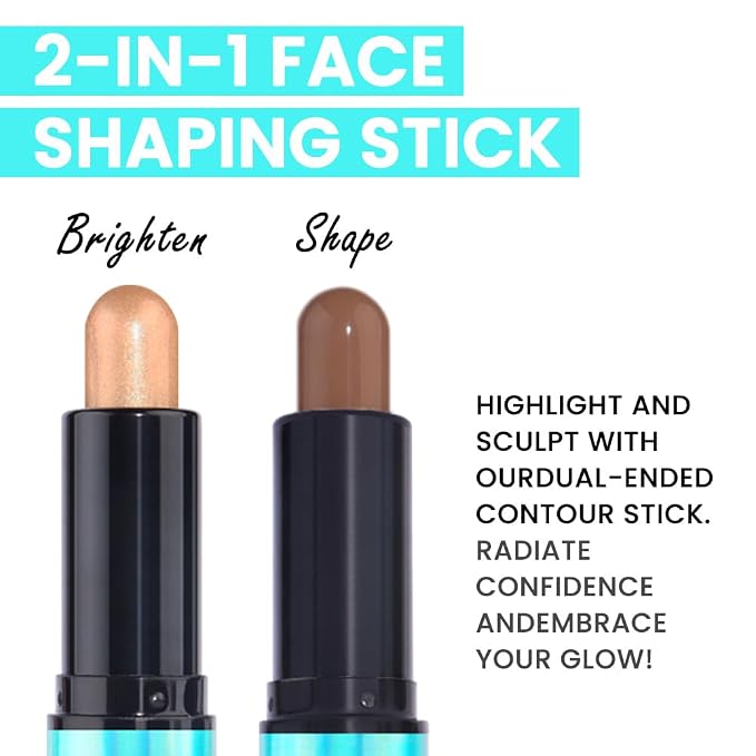 evpct 2in1 Face Shaping & Contouring Stick Cream Contour Concealer Bronzer - Image 3