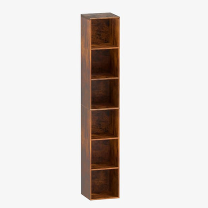 6 Cube Storage Organizer, 6 Tier Cube Low Bookcase Freestanding Storage Display by VAFHYLLIS