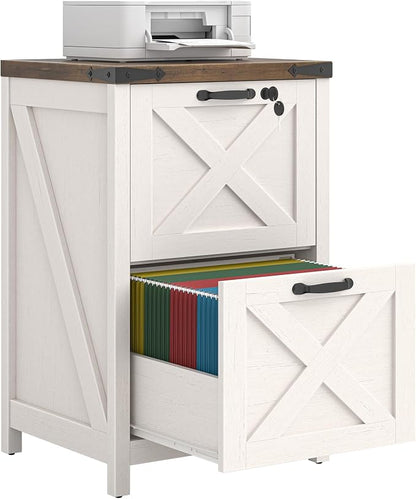 Farmhouse 2 Drawers File Cabinet by Halitaa