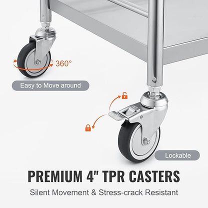 VEVOR Stainless Steel Utility Cart - Image 4