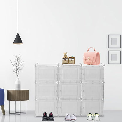 Shoe Rack, 49.61*12.6*37.8in Free Standing Shelf 36 Pair Diy Shoe Storage Shelf - Image 2