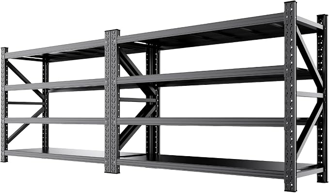 2-Pack 8000LBS Heavy Duty Garage Shelving by OrganizingStorageAssistant