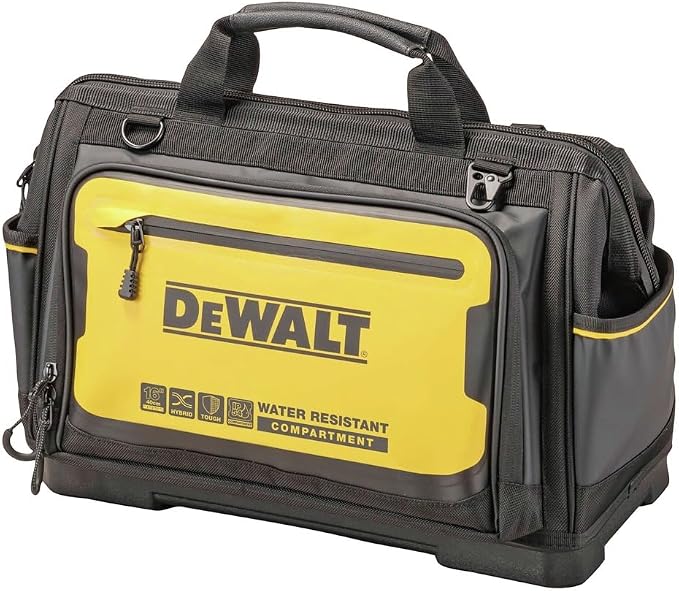 DEWALT Tool Bag, Water Resistant, Hard Bottom, Professional Tool Tote - Image 2