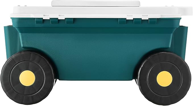VEVOR Small Garden Seat, 2 in 1 Rolling Garden Cart - Image 9