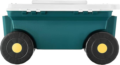 VEVOR Small Garden Seat, 2 in 1 Rolling Garden Cart - Image 9