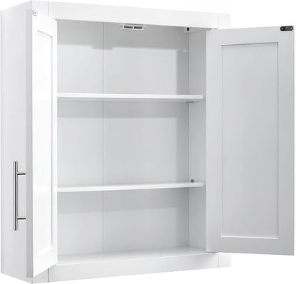 Crosley Furniture Savannah 3-Piece Wall Storage Cabinet, Cabinets - Image 5