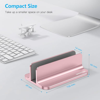 OMOTON Vertical Laptop Stand Holder, Desktop Aluminum Stand - Image 3