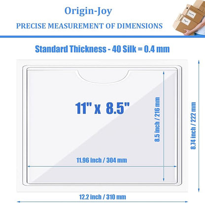 Origin-Joy 25 PCS Self-Adhesive Index Label Pockets - Image 2