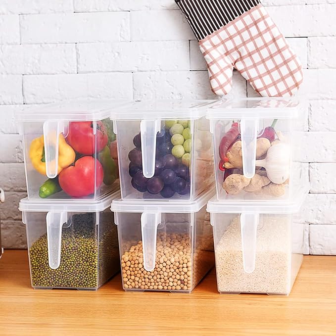 Sooyee Fridge Organizer, 4 Pack Refrigerator Organizer Bins, Fruit Containers - Image 4
