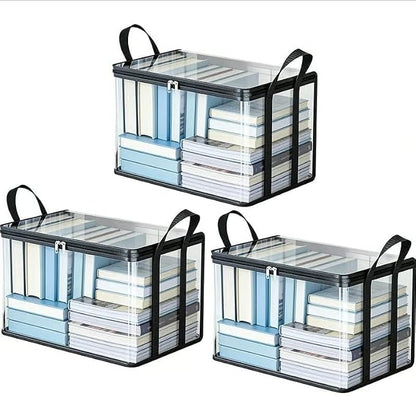 3 Pack Large Clear Thick Plastic Storage Box by Unknown