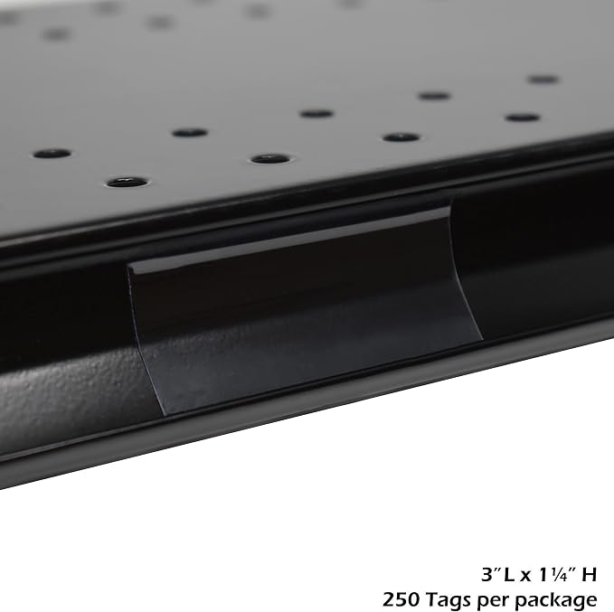 1.25x3" Clear Plastic Tags, Shelf Label Holders - Image 3