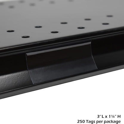 1.25x3" Clear Plastic Tags, Shelf Label Holders - Image 3