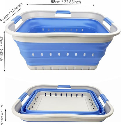 SAMMART 42L Collapsible Plastic Laundry Basket - Image 3