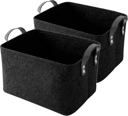 GUOZI Storage Basket, Collapsible Rectangular Felt Storage Bins by GUOZI