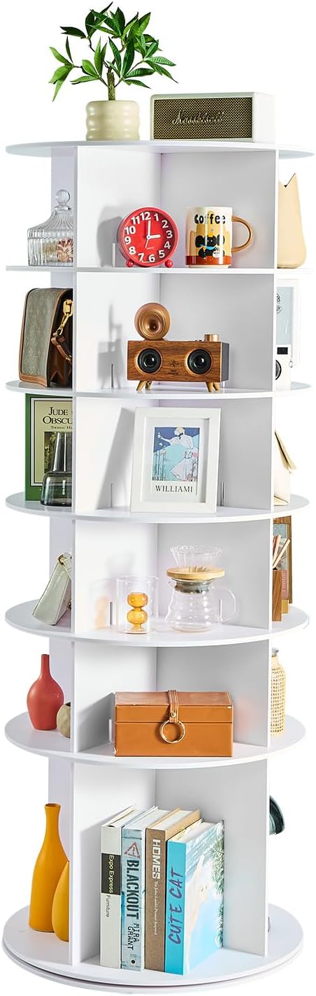 VEVOR 6 Tiers Rotating Shoe Rack Tower, 360° Spinning Shoe Rack, Revolving by VEVOR