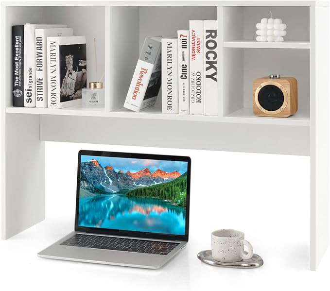 Tangkula Desktop Bookshelf, Countertop Storage Hutch by TANGKULA