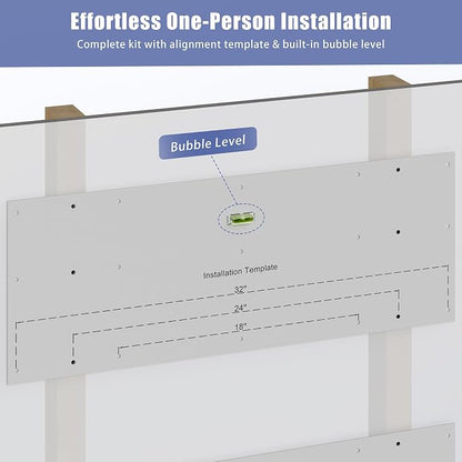 2-Pack 2x3ft Garage Shelving Wall Mounted, 400LB Capacity - Image 8