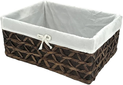 Basket of Rectangular Woven Seagrass Storage Bin - Image 2