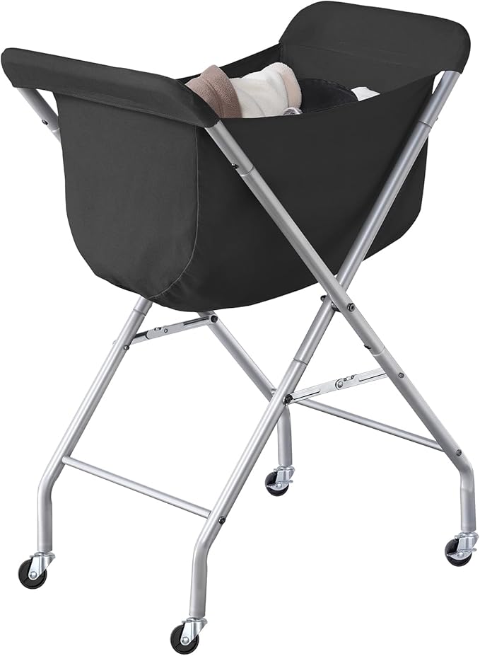 ELYKEN Laundry Basket with Wheels, Collapsible Laundry Hamper, Foldable Design by ELYKEN