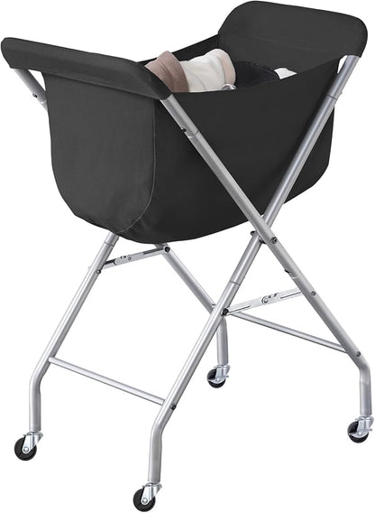 ELYKEN Laundry Basket with Wheels, Collapsible Laundry Hamper, Foldable Design by ELYKEN