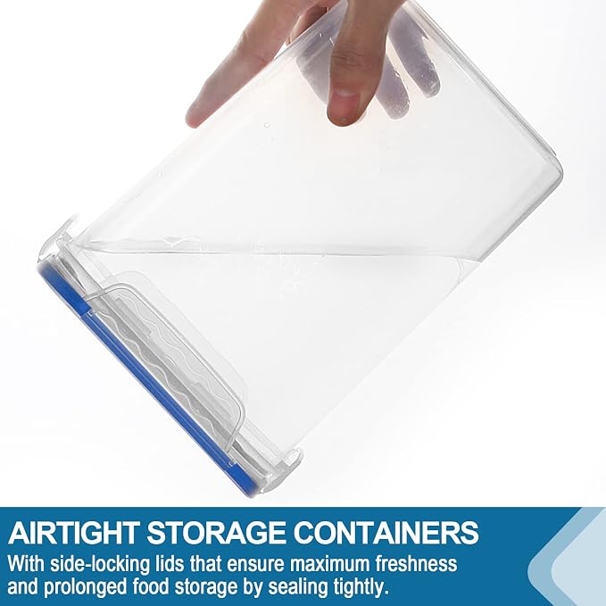 VERONES Large Tall Airtight Food Storage Containers, 10 PACK Plastic Airtight - Image 4