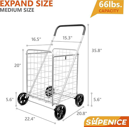 Grocery Utility Shopping Cart - Image 3