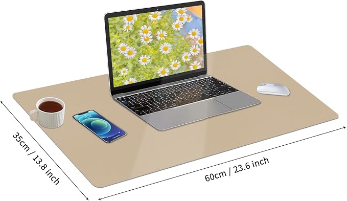Bloss Beige Desk Mat 23.6" x 13.8", Desk Matt - Image 6