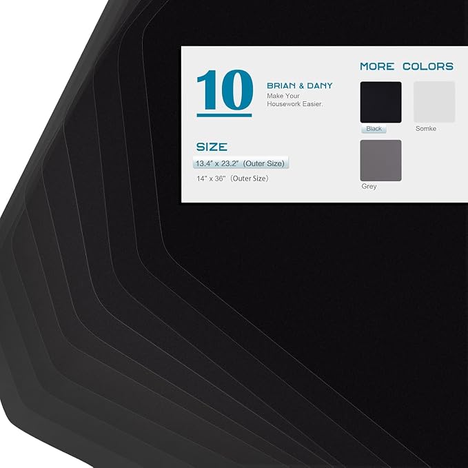 BRIAN & DANY Wire Shelf Liner 13.4" x 23.2", Heavy Duty Shelf Liners - Image 3