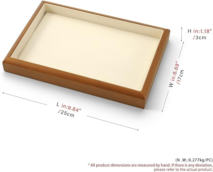 Oirlv Solid Wood Stackable Jewelry Organizer Tray Jewelry Drawer Organizer - Image 8
