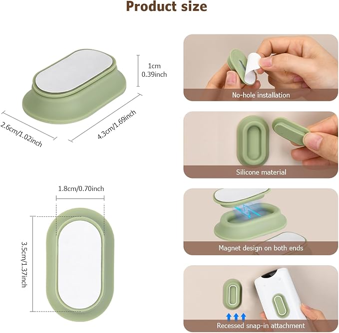 XYOFUN Magnetic Remote Control Holder Wall Mount - Image 3
