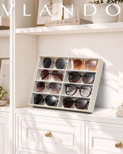 VLANDO Sunglasses Organizer, Stackable Jewelry Tray - Image 4
