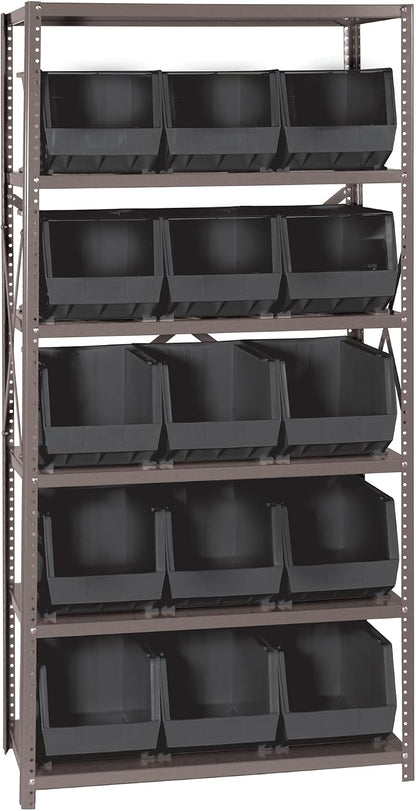 Quantum Storage Systems QSBU-260BK Giant Open Hopper Steel Shelving System by QuantumStorageSystems