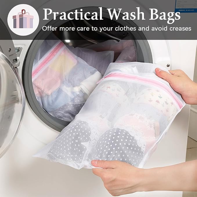 4Pcs Pop Up Laundry Hamper, FHDUSRYO Mesh Foldable Hamper - Image 6