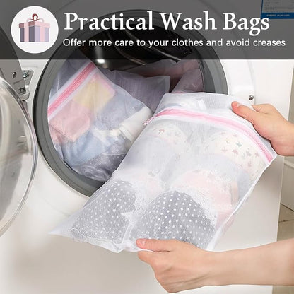 4Pcs Pop Up Laundry Hamper, FHDUSRYO Mesh Foldable Hamper - Image 6