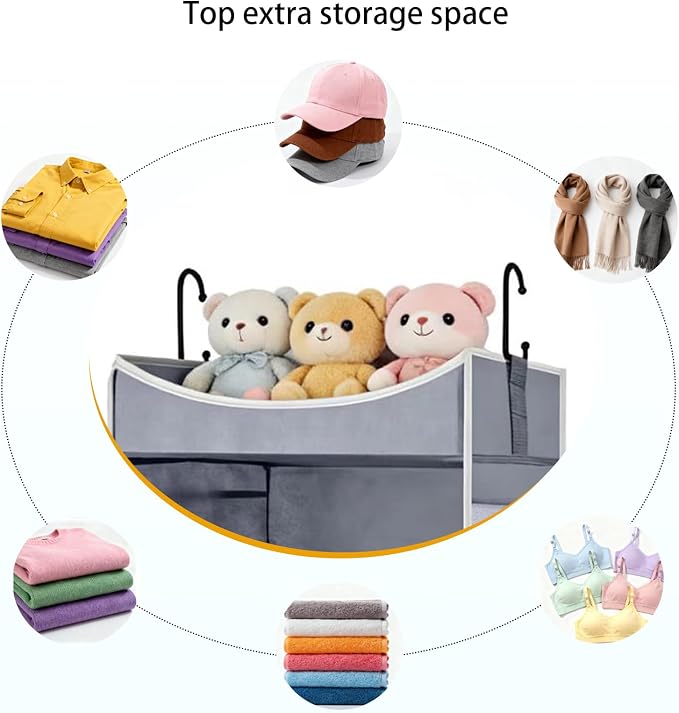 5-Shelf Hanging Closet Organizer and Storage - Image 4