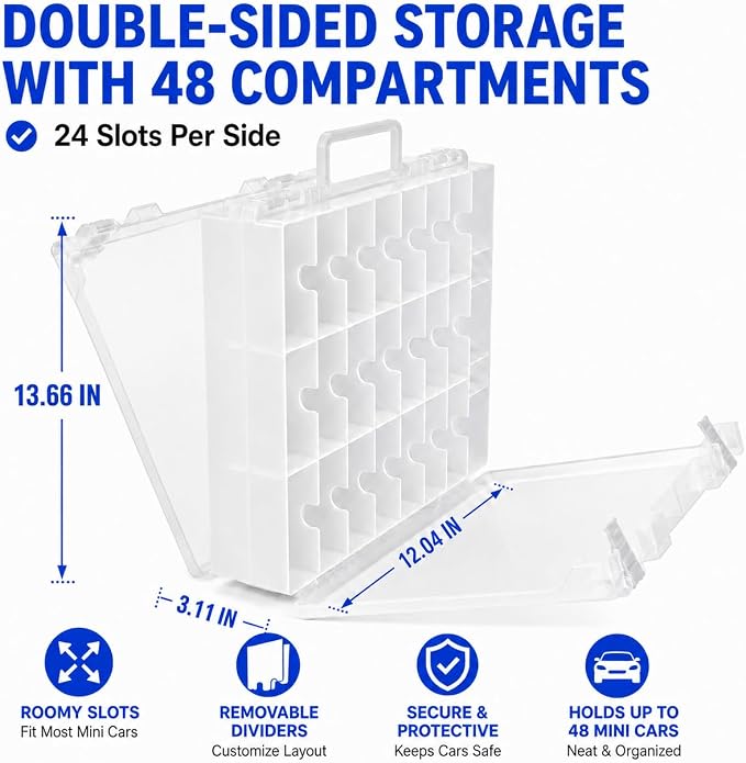 Toy Car Storage Organizer Case Compatible - Image 6