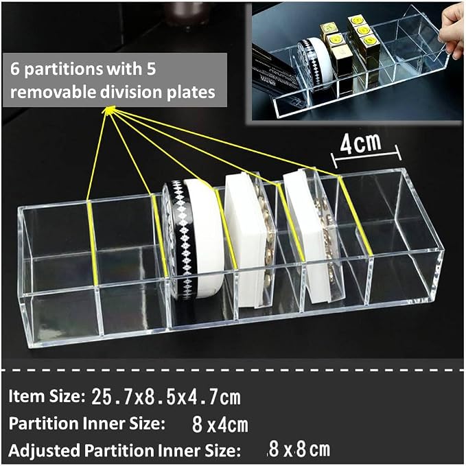 Acrylic Makeup Organizer Cosmetic Storage Makeup Display Case Lipstick Holder - Image 3