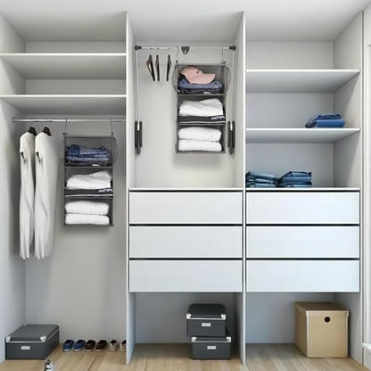 MAX Houser 3 Tier Shelf Hanging Closet Organizer, Closet Hanging Shelf - Image 7