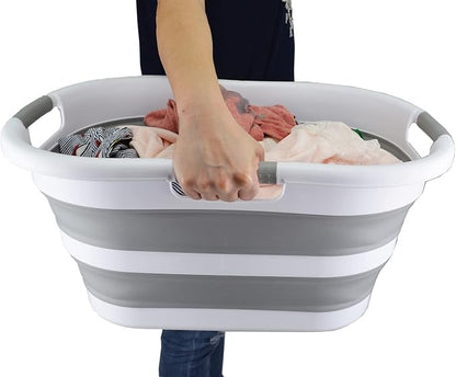 SAMMART 40L Collapsible Plastic Laundry Washing Tub - Image 7