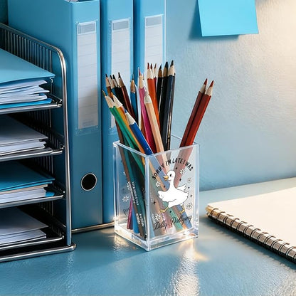 Sorry I'm Late I Was Dilly Dallying Acrylic Makeup Brush Pencil Holder Cup - Image 4