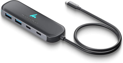 Type C To 2 Port Type C & 2 Port Wozoyo USB 3.2 Hub, Data Transfer Upto 5Gbps by Wozoyo