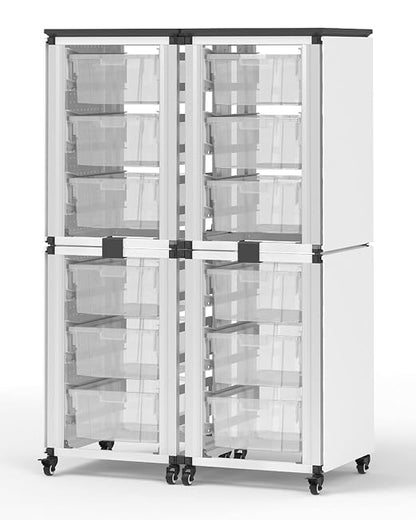 LUXOR MBS-STR-22-12L Modular Classroom Storage Cabinet - Image 2