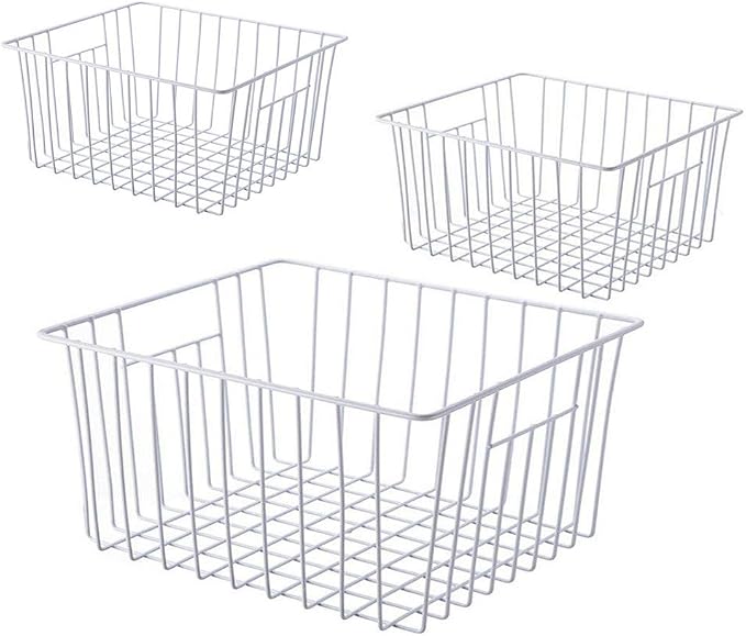 Freezer Wire Baskets, Kitchen Storage Organizer Bins by Y.Z.Bros
