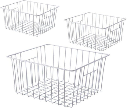 Upright Freezer Organizer Bins， Freezer Baskets by Unknown
