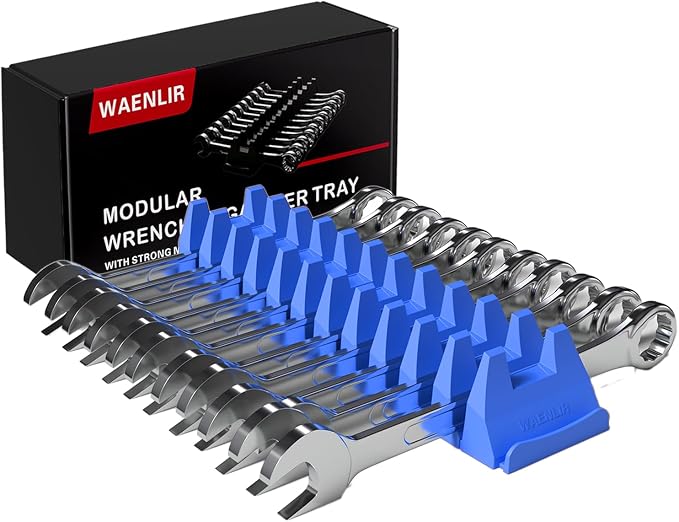 12PCS Magnetic Modular Wrench Organizer Set by WAENLIR