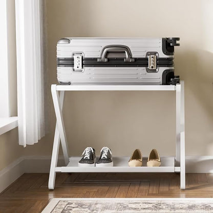 HITNET White Luggage Rack, Folding Suitcase Stand - Image 7