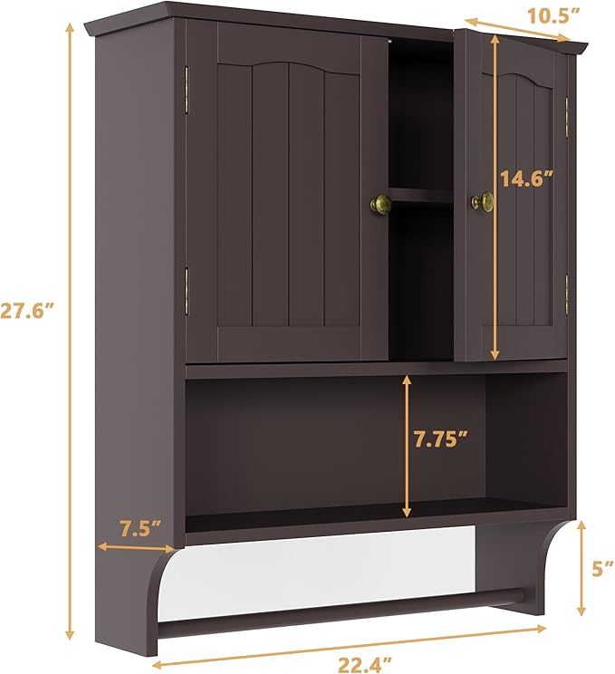 Bathroom Cabinet, Bathroom Wall Cabinet - Image 3