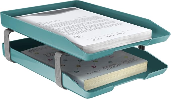 Acrimet Traditional 2 Tier Letter Tray, Front Load Design, A4 Letter Size by Organizingyourlife