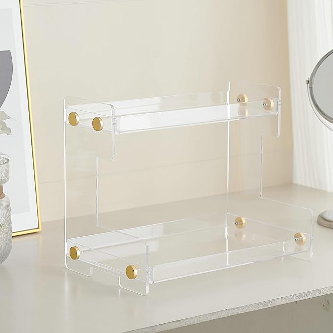 FFK Bathroom Organizer Countertop 2-Tier Storage：Bathroom Counter Organizer - Image 4