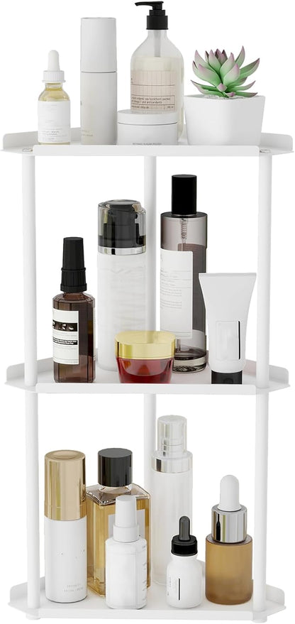 3 Tier Bathroom Counter Organizer, Vanity Organizer Corner Shelf, Makeup by Jesginboo
